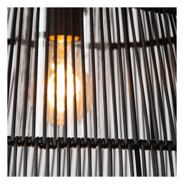 Lucide NERIDA - Pendelleuchten Innen/Außen - Ø 35 cm - 1xE27 - IP44 - Schwarz - detail 2